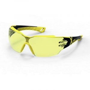 Uvex Lunette de protection pheos cx2 9198 9198285 avec protection UV noir, jaune 1 pc(s)