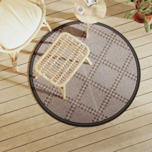 VidaXL Tapis d'extérieur marron Ø120 cm pp