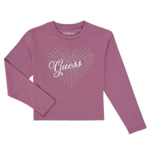 Guess T-shirt enfant MIDI LS T-SHIRT Rose - Taille 8 ans,10 ans,14 ans,16 ans