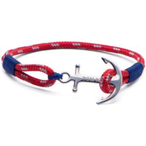 Tom hope Bracelet Arctic Blue TM002 - Bracelet Double Tour Cordon Homme