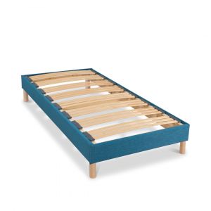 BELLECOUR LITERIE Sommier à lattes en bois KIT COLOR 90x200 cm Coloris Turquoise Livré en kit - Turquoise
