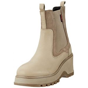 Kickers Bottillons Cuir Kick Wag Gris - Couleur Gris - Taille 37