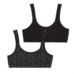 Image de Athena Lot de 2 brassières fille Ecopack - Noir