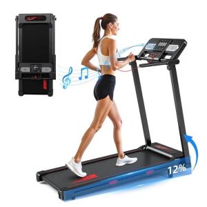 Tapis De Course Pliable - Yee Run - 3.0hp - Vitesse Max 14 Km/H - Pente Manuelle 12% - Bluetooth