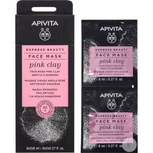 Apivita Express Beauty Pink Clay masque purifiant visage 2x8 ml