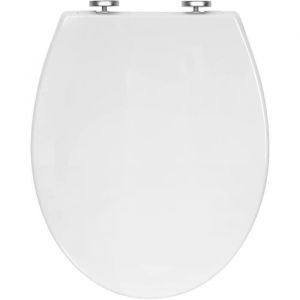 Woltu - Abattant wc plastique.Couvercle de wc softclose.Anti-bact&eacute;rien.Blanc.WS2586