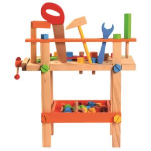 Bino Établi à outils enfant bois