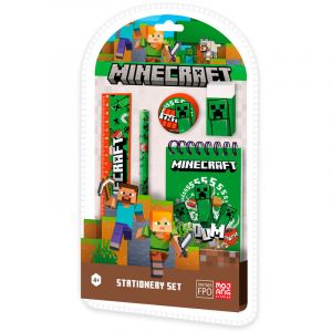 Coffret de papeterie Kids Licensing Minecraft (x5)