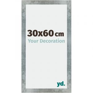 Yd. - Your Decoration - 30x60 cm - Cadres Photo en mdf Avec Verre acrylique - Anti-Reflet - Excellente Qualit&eacute; - Fer Patin&eacute; - Cadre Decoration Murale