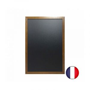 Ardoise murale cadre carré en bois couleur chêne dimensions 63 x 43 cm - Fabrication française - Chêne