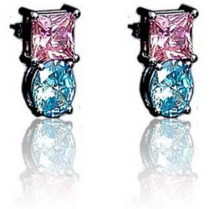 Boucles d'oreilles CHIARA FERRAGNI pour femme en Laiton serti de zircon - 0.009 g - taille : 1.4CM - J19AVS04