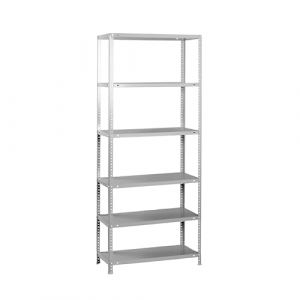 Simon Rack Étagère de Rangement et 6 Niveaux, 100 kg Capacité de Charge et Point de Flexion, 2000x1000x500 mm, Métal, Étagère Garage, Gris - Comfort