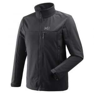 Image de Millet Track JKT Veste Softshell Homme, Black, FR : S (Taille Fabricant : S)