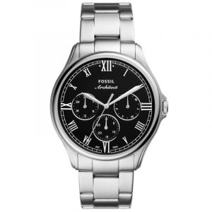 Fossil Montre Hommes - Quartz Multi-Cadrans - Bracelet Acier inoxydable Argent - FS5801
