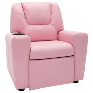 VidaXL Fauteuil inclinable Similicuir Rose