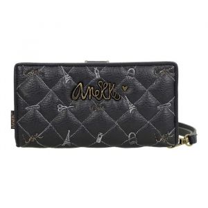 Anekke - Portefeuille tout-en-un femme "Boutique" - 18 x 10 x 2 cm - Bleu