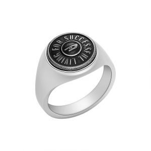 Diesel Bague pour hommes RING DX1463040 Acier inoxydable