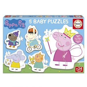Educa 5 Baby Puzzles : Peppa Pig 3