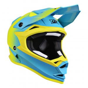 Lazer Casque cross OR-1 Heart Attack jaune/bleu - XS