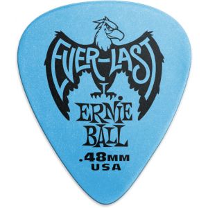 Ernie Ball MEDIATORS EVERLAST SACHET DE 12 BLEU 0,48MM