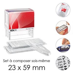 Tampon printer 40 59x23mm à composer