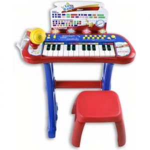 Bontempi Clavier junior 20 cm rouge/bleu 4 parties