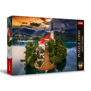 Trefl Premium Plus Quality-Puzzle Odyssey: Lac de Bled, Slovénie-1000, Série de Photos Uniques, Pièces Parfaitement Assorties, pour Adultes et Enfants à partir de 12 Ans, 10797, Multicolour