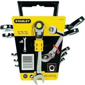 Stanley Clé mi te a cliquet 491444 6 pieces de 8 a 19 mm