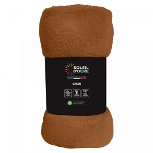 Soleil d'Ocre Couverture Flanelle 220x240 cm Calin Terra