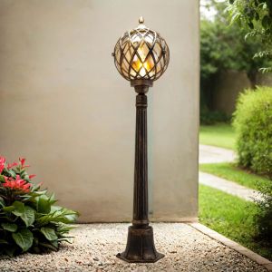 Luminaire d'extérieur rétro en cuivre noir kairo