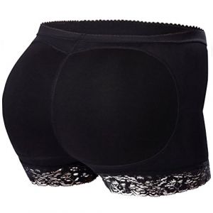 Everbellus Dentelle Culotte Push Up pour Monte Fesse Femme (Noir, 2XL/EU 44)