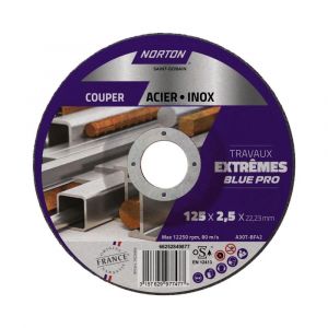 Norton clipper Disque acier/inox extreme 125x2,5