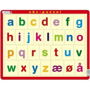Larsen Puzzle Cadre - Alfabetet (små bokstaver) (en Norvégien)