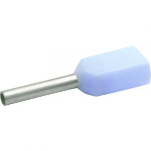Klauke Embout double d'extr&eacute;mit&eacute; de c&acirc;ble 8678 2 x 0.25 mm&sup2; x 8 mm partiellement isol&eacute; bleu clair 1000 pc(s)