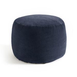 Image de Pouf velours VELVET Bleu Nuit Taille Taille Unique