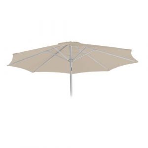Housse de rechange pour parasol N18 Ø 2,7m tissu/textile 5kg crème