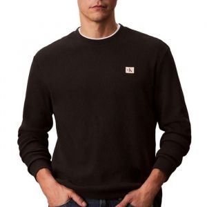 Calvin Klein T-shirt logo en coton &agrave; manches longues