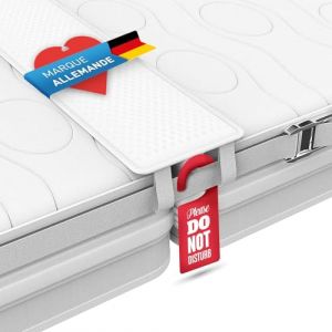FLIPLINE Pont de Lit avec Sangle Matela 200x18cm, All-in-One Premium Set Pont de Matelas, Housse indéchirable et Respirante, Sangle de Serrage et pour Les Couples, Cale Matelas, Connecteur de Matelas