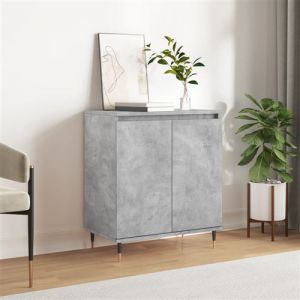 VidaXL Buffet Gris béton 60x35x70 cm Bois d'ingénierie