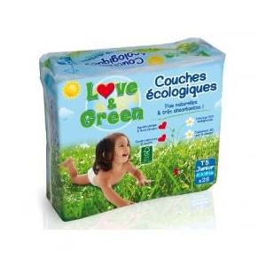 Image de Love & Green Couches écologiques T5 junior (12-25 kg) - paquet de 28