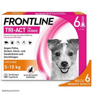 Frontline TRI-ACT Chien S contre les tiques, les puces et les moustiques