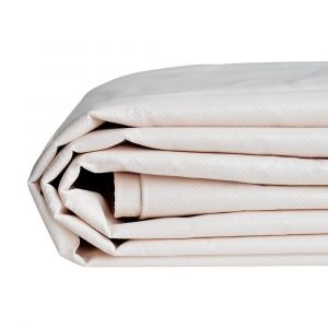 Bache Toiture 3x3 m Blanc Cr&egrave;me - Qualit&eacute; 8 ans TECPLAST 640TO - Bache d'&eacute;tanch&eacute;it&eacute; en PVC pour Couvreur et Charpentier