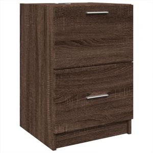 VidaXL Meuble D'évier Chêne Marron 40x37x59 Cm Bois D'ingénierie