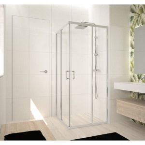 Novellini Paroi de douche latérale pour accès d'angle à porte coulissante - 96 à 99 cm - Ocean A