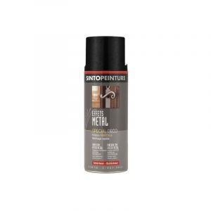 Sinto Peinture Aérosol Effets Métal 400ml | NOIR FERRONNERIE