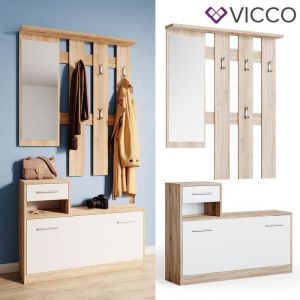 Image de Vestiarie "Billy" Sonoma/Blanc Vicco