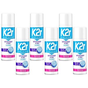 K2r Lot de 6 Détachants à sec ¿ Aérosol (200mL)