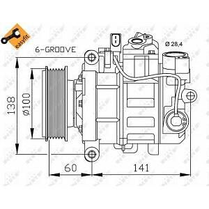 NRF Compresseur, climatisation 32263 d'origine