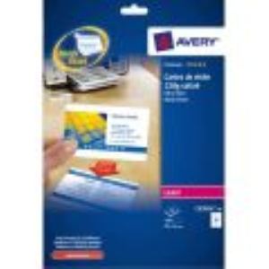 Image de Avery-Zweckform 200 cartes de visite (54 x 85 mm).