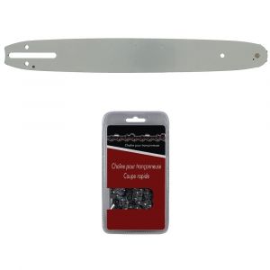 Guide 35 cm (14 pouces) + chaîne 52 maillons - Compatible tronçonneuses HUSQVARNA